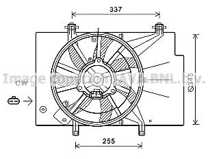 AVA QUALITY COOLING fd7582 -  Вентилятор, охлаждение двигателя